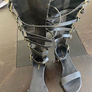 Bebe Knee Length Buckle Sandal